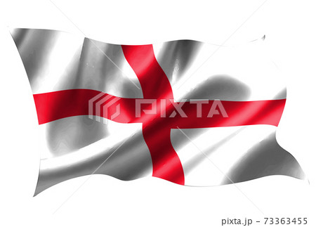 イングランド 国旗 シルク アイコンのイラスト素材