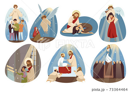 Religion, bible, christianity set concept 73364464
