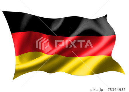 ドイツ 国旗 シルク アイコンのイラスト素材