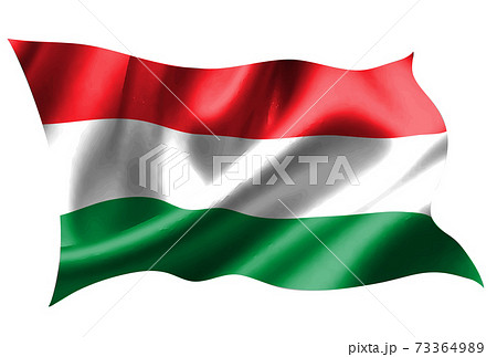 ハンガリー　 国旗　シルク　アイコン