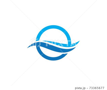 Water Wave symbol and icon Logo Template 73365677