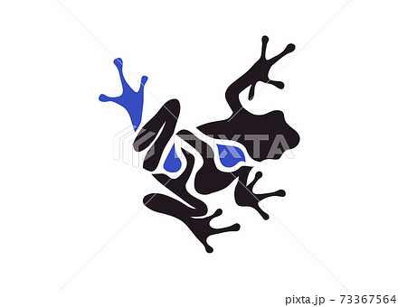 abstract simple frog vector illustration logo concept 73367564
