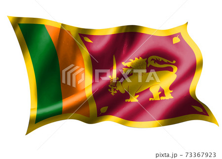 スリランカ　 国旗　シルク　アイコン 73367923