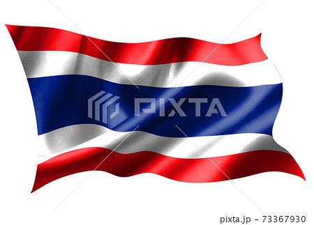 タイ 国旗 シルク アイコンのイラスト素材