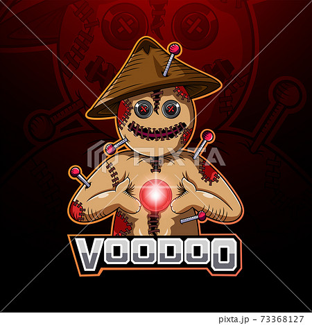 Voodoo Esport Mascot Logo Designのイラスト素材