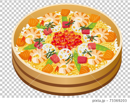 ちらし寿司のイラスト素材