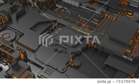 Black Abstract background of digital technologies 73370076