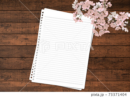 満開の桜の花　春　3DCG 73371404