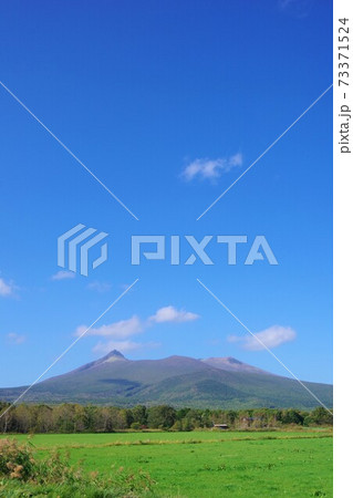 北海道　大沼国定公園から見た駒ヶ岳 73371524