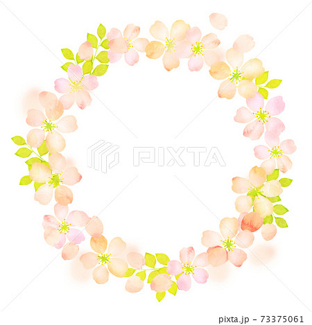 桜 リース 背景素材 桜 リース 背景素材 73375061