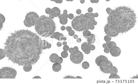 ホコリ、ウィルス 花粉 イメージCG ホコリ、ウィルス 花粉 イメージCG 73375105