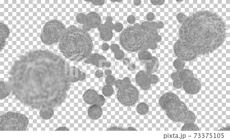 ホコリ、ウィルス 花粉 イメージCG ホコリ、ウィルス 花粉 イメージCG 73375105
