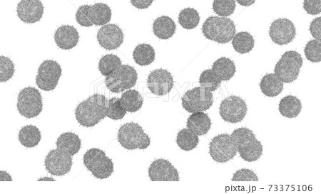 ホコリ、ウィルス 花粉 イメージCG ホコリ、ウィルス 花粉 イメージCG 73375106