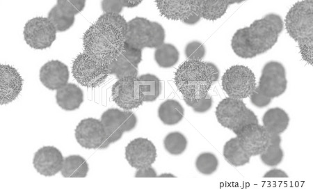 ホコリ ウィルス 花粉 イメージcgのイラスト素材