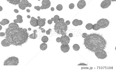 ホコリ ウィルス 花粉 イメージcgのイラスト素材