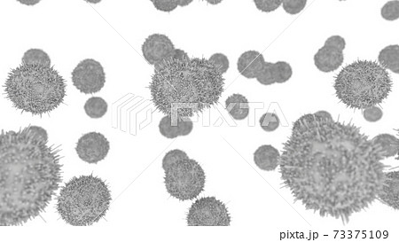 ホコリ ウィルス 花粉 イメージcgのイラスト素材