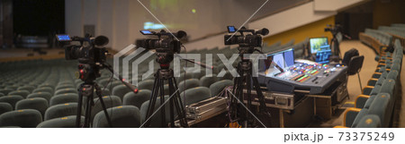 stream at a concert in a hall without spectators stream at a concert in a hall without spectators 73375249