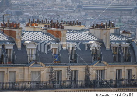 top view of the city of paris top view of the city of paris 73375284