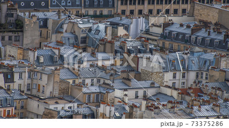 top view of the city of paris top view of the city of paris 73375286