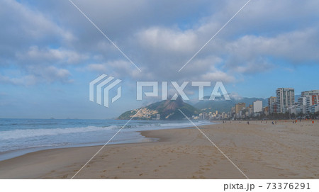Deserted Ipanema Beach during the Coronavirus Infection (COVID-19 Deserted Ipanema Beach during the Coronavirus Infection (COVID-19 73376291