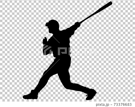Full swing batter silhouette_1 73376683