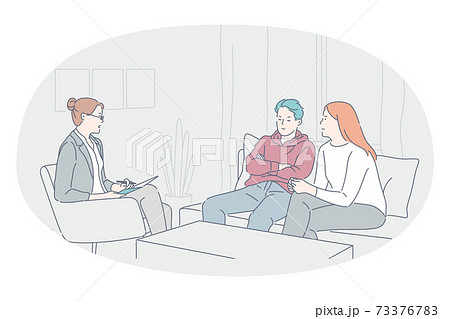 Psychologist and professional support concept 73376783