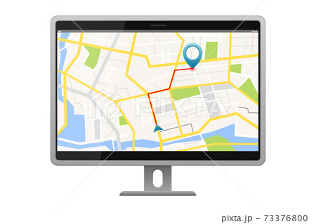 GPS satellite navigation system on screen GPS satellite navigation system on screen 73376800