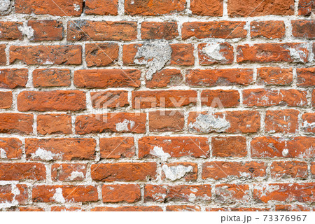 Old red bricks rustic wall Old red bricks rustic wall 73376967