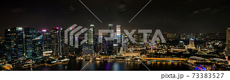 Singapore skyline downtown panorama aerial view. Singapore skyline downtown panorama aerial view. 73383527