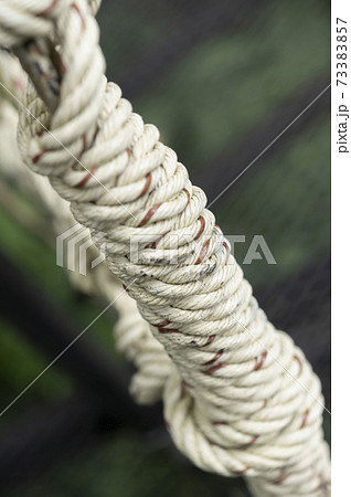 Braided rope into a bridge Braided rope into a bridge 73383857