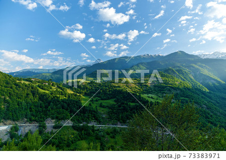 Ushguli village in the mountains 73383971