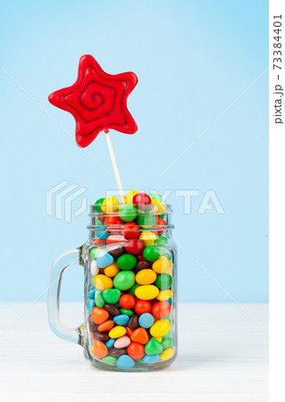 Various candy sweets and lollipop Various candy sweets and lollipop 73384401