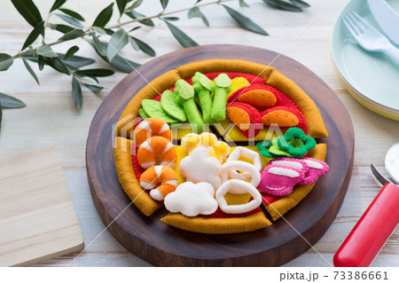 フェルトで作ったピザ フェルトで作ったピザ 73386661