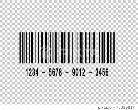 バーコード サンプルのイラスト素材