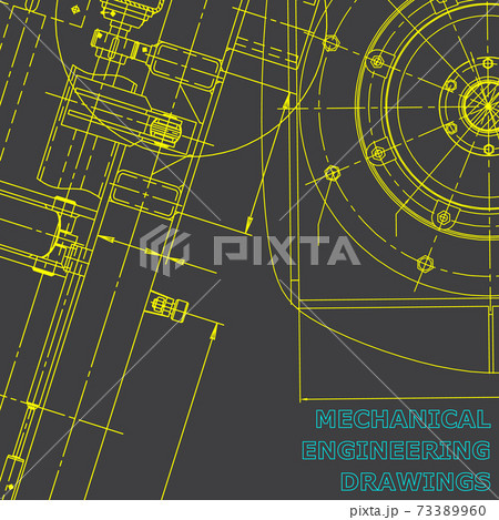 Backgrounds of engineering subjects. Technical illustration. Mechanical engineering 73389960