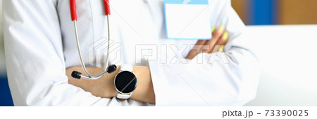 Doctor with stethoscope Doctor with stethoscope 73390025