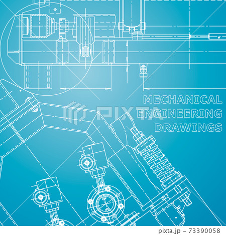 Backgrounds of engineering subjects. Technical illustration. Mechanical engineering 73390058