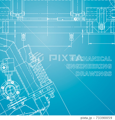 Backgrounds of engineering subjects. Technical illustration. Mechanical engineering 73390059