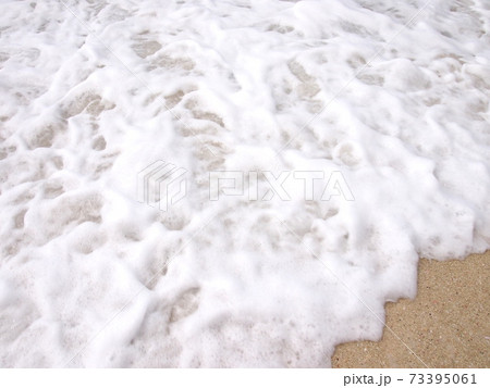 砂浜と白波 73395061