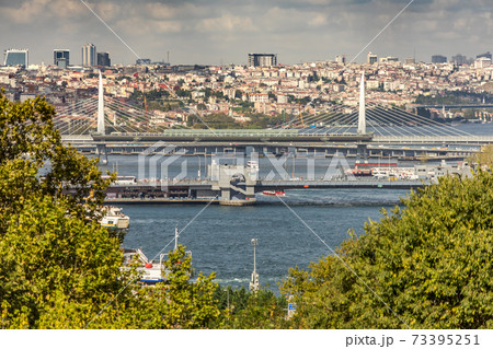 View over the Golden Horn with the Galata Bridge View over the Golden Horn with the Galata Bridge 73395251