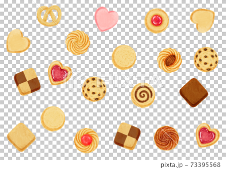 各種餅乾水平長 各種餅乾水平長 73395568