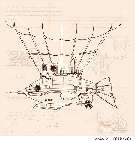 Steampunk Style Fish Stock Illustration