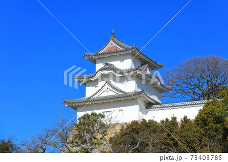 【兵庫県】晴天下の明石城(坤櫓) 【兵庫県】晴天下の明石城(坤櫓) 73403785