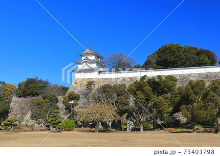 【兵庫県】晴天下の明石城(坤櫓) 【兵庫県】晴天下の明石城(坤櫓) 73403798