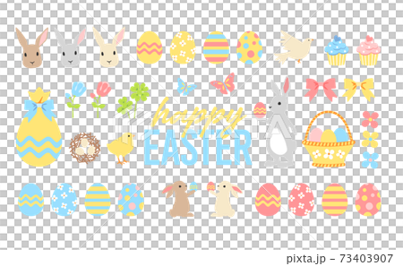 復活節圖素材白色背景 復活節圖素材白色背景 73403907