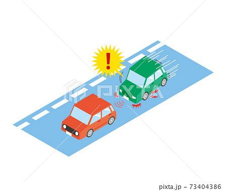 自動ブレーキのイメージイラスト 自動ブレーキのイメージイラスト 73404386
