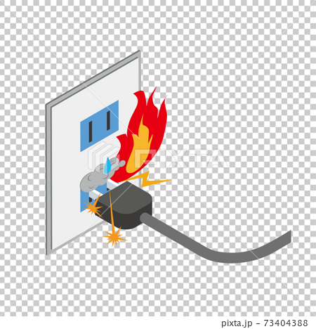 Illustration That Ignites From An Outlet Stock Illustration