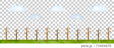 Scenery of dead trees lined up in watercolor style Scenery of dead trees lined up in watercolor style 73404870