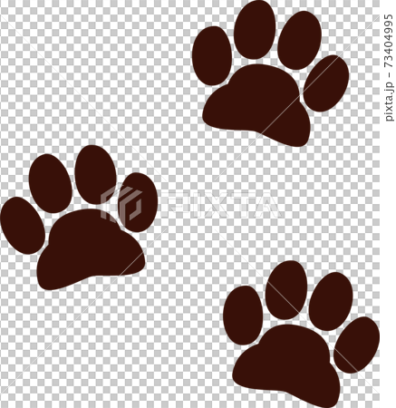 猫の足跡のイラスト素材