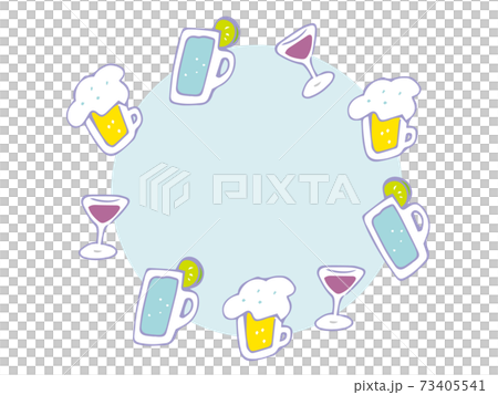 Liquor, alcohol glass, beer, wine, sour frame, frame, round frame Liquor, alcohol glass, beer, wine, sour frame, frame, round frame 73405541